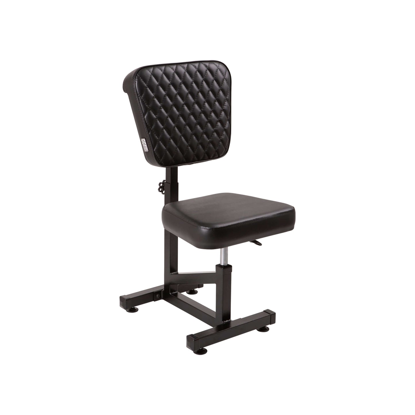 Premium Multifunctional Swivel Chair with Armrest for Tattoo Artists - Adjustable Height and Tilt - Black Tattoo Chair - Tattooist Chair - Comfortable Quilted Backrest